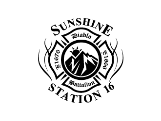 CAL FIRE Sunshine Station logo design by mattlyn
