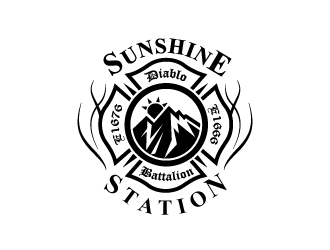 CAL FIRE Sunshine Station logo design by mattlyn