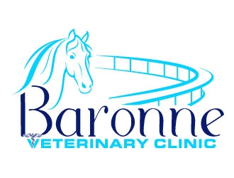 Baronne Veterinary Clinic logo design by Suvendu