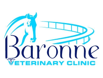 Baronne Veterinary Clinic logo design by Suvendu