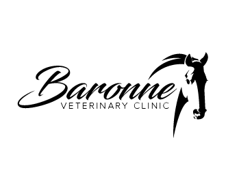 Baronne Veterinary Clinic logo design by czars
