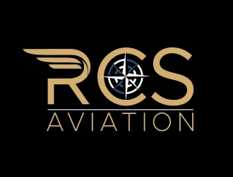 RCS AVIATION logo design by crearts