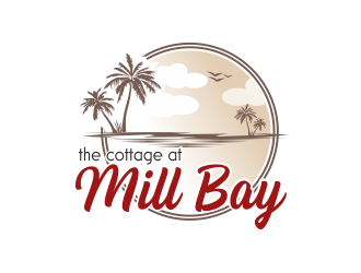 the cottage at Mill Bay  logo design by Greenlight