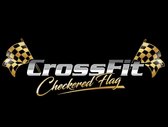 CrossFit Checkered Flag logo design by dorijo