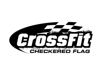 CrossFit Checkered Flag Logo Design