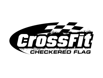 CrossFit Checkered Flag logo design by ingepro