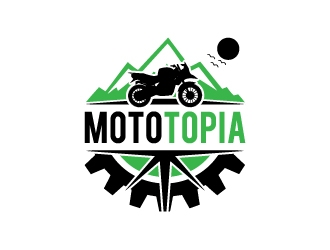 MotoTopia logo design by Norsh