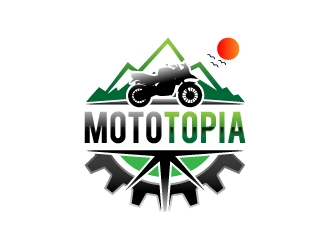 MotoTopia logo design by Norsh