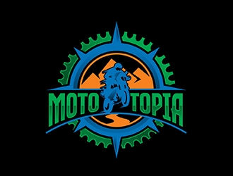 MotoTopia logo design by kreativek
