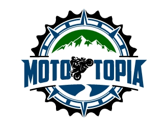 MotoTopia logo design by jaize