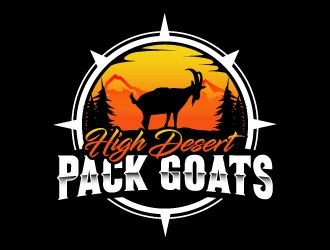 High Desert Pack Goats logo design by daywalker