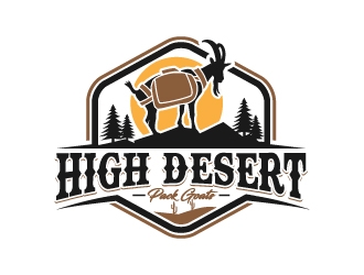 High Desert Pack Goats logo design by Krafty