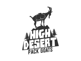 High Desert Pack Goats logo design by Krafty