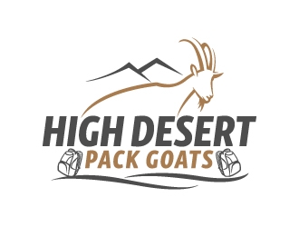 High Desert Pack Goats logo design by Krafty
