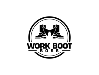 Work Boot Boss logo design by oke2angconcept
