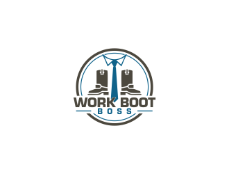 Work Boot Boss logo design by oke2angconcept