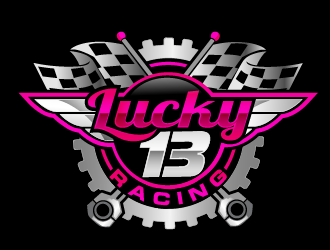 Lucky 13 Racing logo design by THOR_