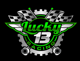 Lucky 13 Racing logo design by THOR_