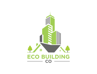 eco building co logo design by brandshark