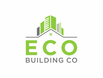 eco building co logo design by bombers