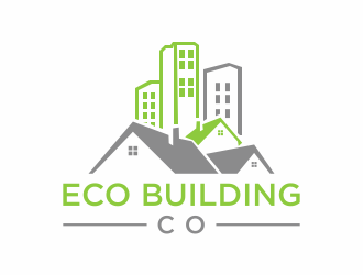 eco building co logo design by bombers