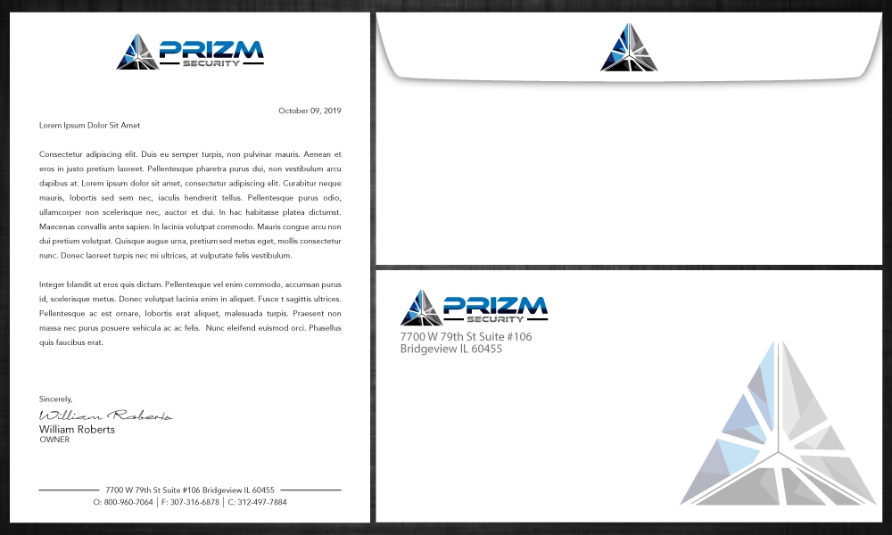 Prizm Security logo design by LogOExperT