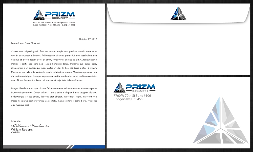 Prizm Security logo design by LogOExperT