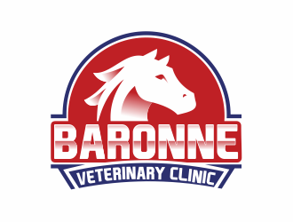Baronne Veterinary Clinic logo design by up2date