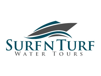 surf n turf water tours  logo design by AamirKhan