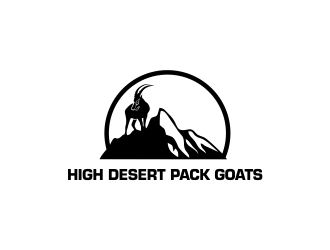 High Desert Pack Goats logo design by oke2angconcept