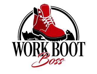 Work Boot Boss logo design by LogOExperT
