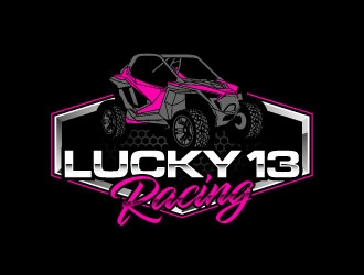 Lucky 13 Racing logo design by daywalker