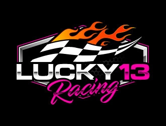 Lucky 13 Racing logo design by daywalker