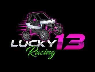 Lucky 13 Racing logo design by uttam