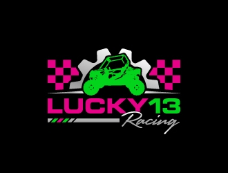 Lucky 13 Racing logo design by LogOExperT
