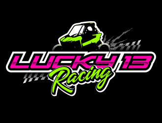 Lucky 13 Racing logo design by ekitessar