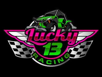Lucky 13 Racing logo design by THOR_