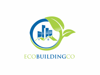 eco building co logo design by up2date