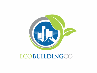 eco building co logo design by up2date