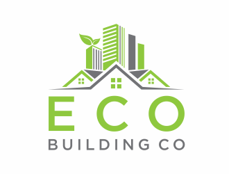eco building co logo design by santrie