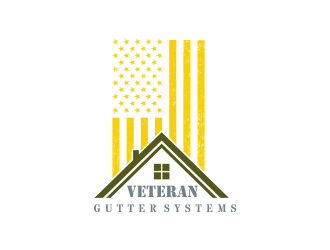 Veteran Gutter Systems logo design by beejo