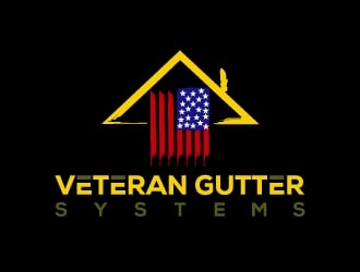Veteran Gutter Systems logo design by aryamaity
