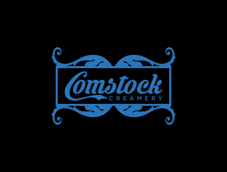 Comstock Creamery logo design by oke2angconcept