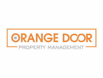 Orange Door Property Management  logo design by up2date