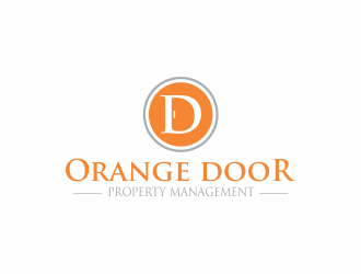 Orange Door Property Management  logo design by up2date