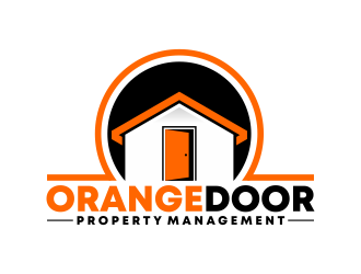 Orange Door Property Management  logo design by ekitessar