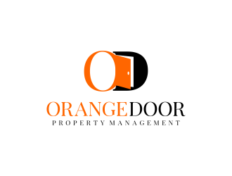 Orange Door Property Management  logo design by ubai popi