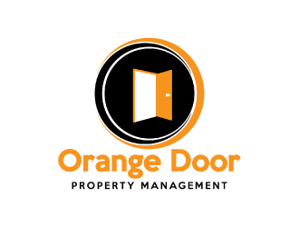 Orange Door Property Management  logo design by nona