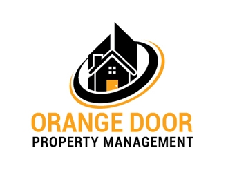 Orange Door Property Management  logo design by Roma
