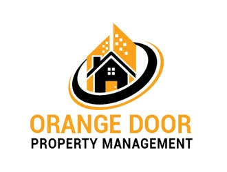 Orange Door Property Management  logo design by Roma